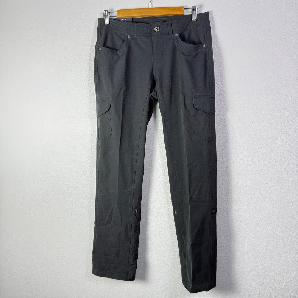Kuhl Freeflex Roll-Up Pant Womens 6 Short Koal Gray New Hiking Cargo 6326
